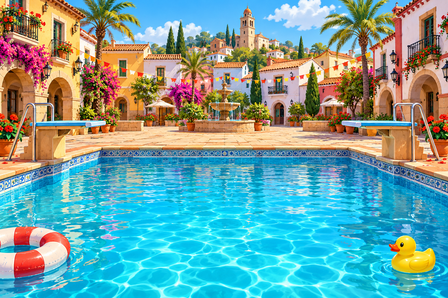 Escenario de Piscina